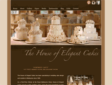Tablet Screenshot of houseofelegantcakes.com.au